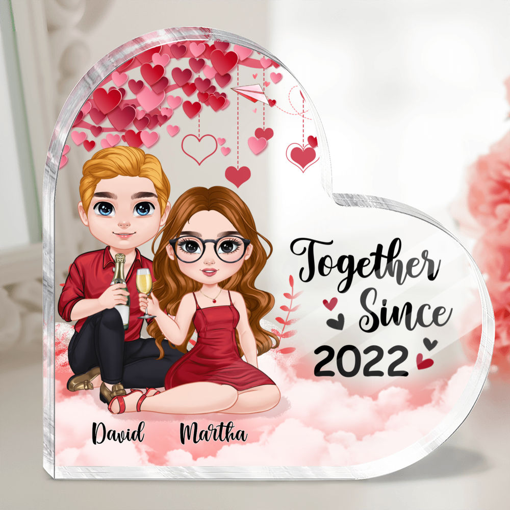 Couple Plaque - Together since...Gifts For Couples, Valentine Gifts, Wedding Gifts, Anniversary Gifts - Personalized Desktop_1