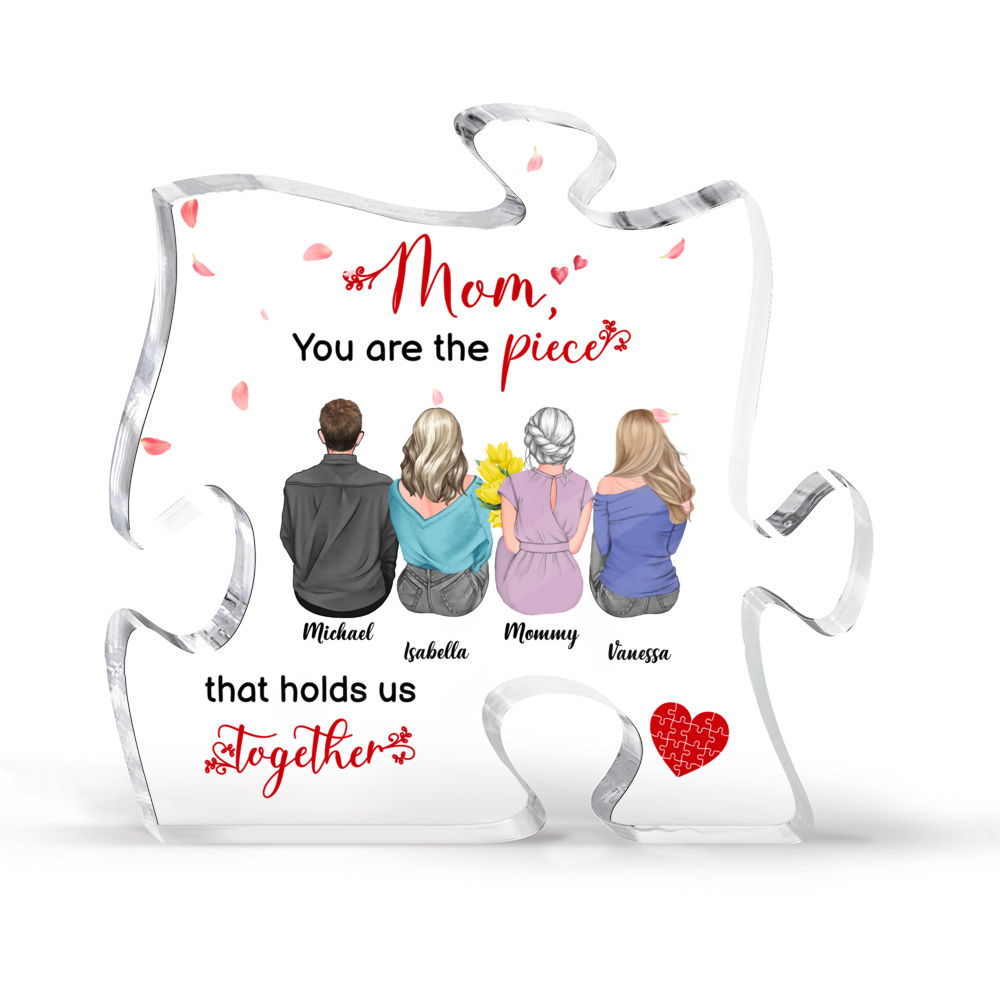 Puzzle shaped Acrylic Plaque Mothers Day Gifts Mom Birthday - Temu