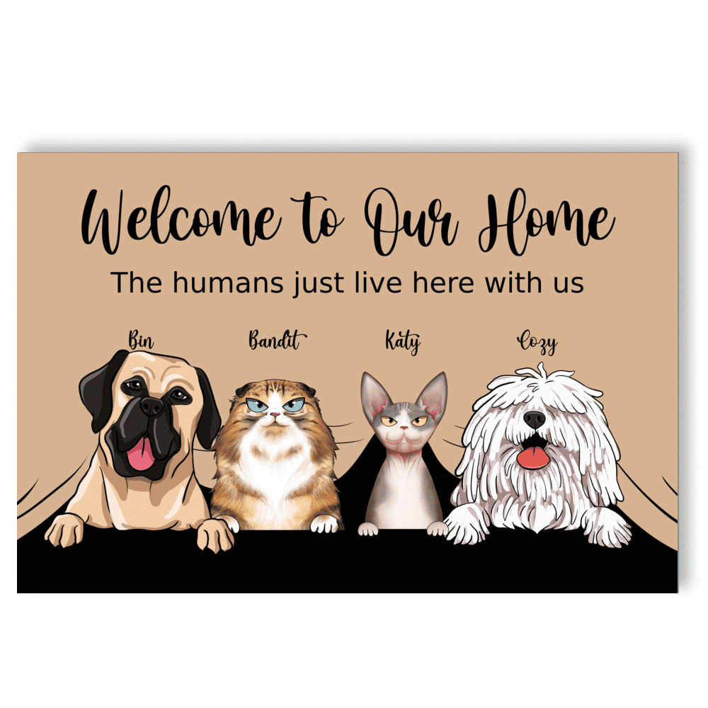 Personalized doormats for pet lovers to welcome guests in the best