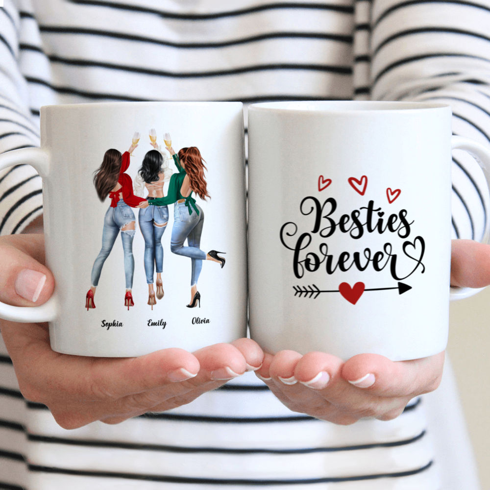 Best friends - Besties forever - Personalized Mug