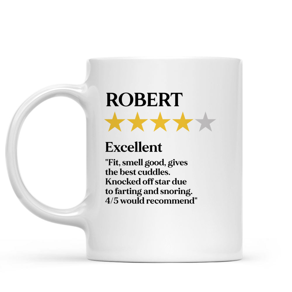 Personalized Mug - Funny Valentine's Day Gifts - Custom Review & Rating Mug