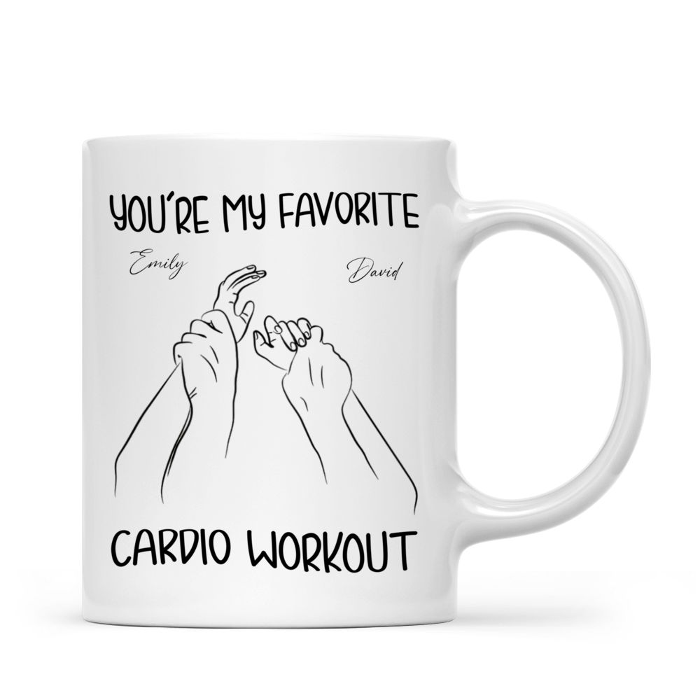 Funny Valentine's Day Gifts - You're My Favorite Cardio Workout -  Gift For Her/Him, Couple Gifts, Valentine Mug - Personalized Mug_2