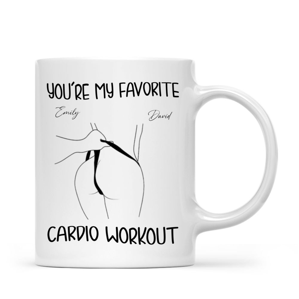 Personalized Mug - Funny Valentine's Day Gifts - You're My Favorite Cardio Workout -  Gift For Her/Him - Couple Mug, Valentine Mug, Couple Gifts_1