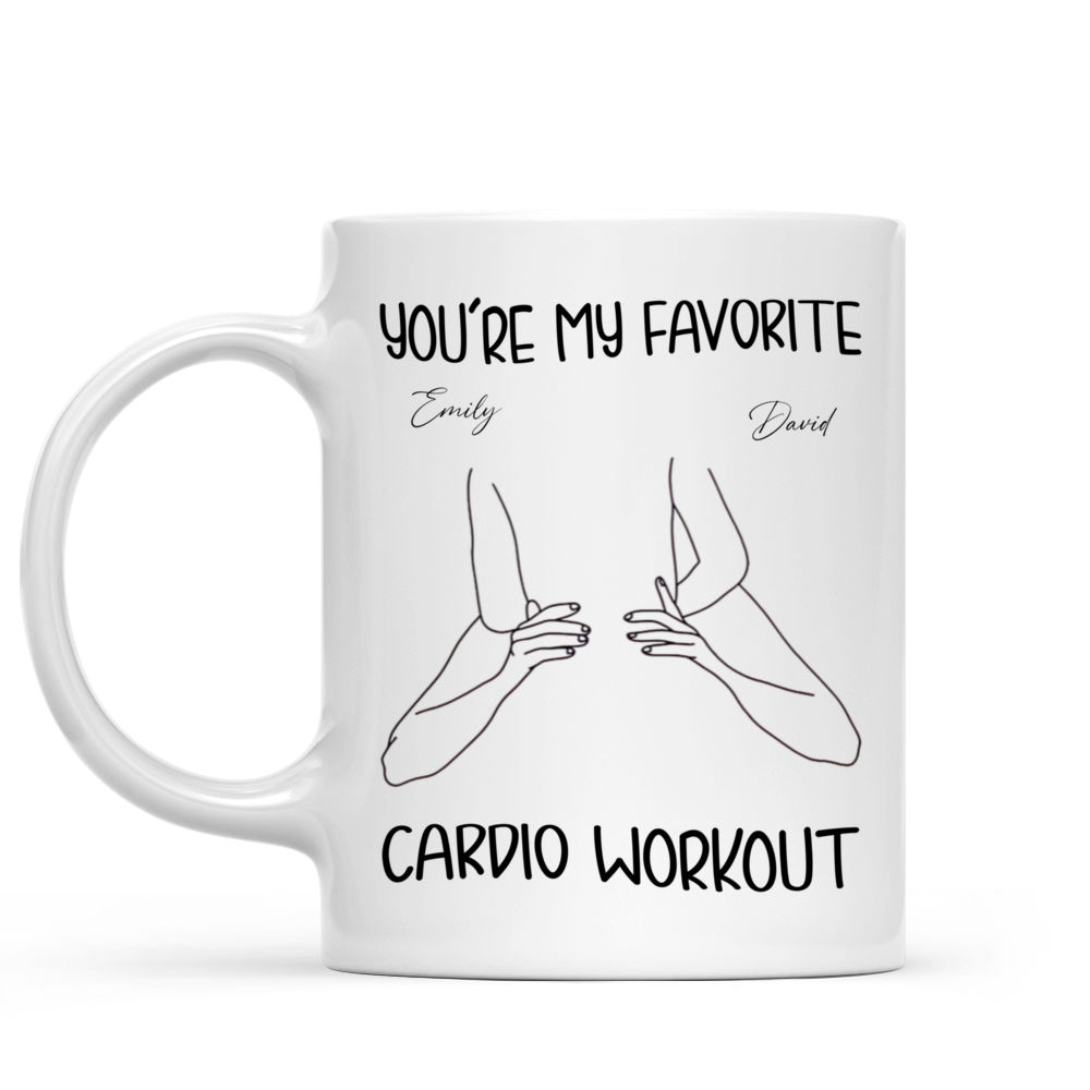 Personalized Mug - Funny Valentine's Day Gifts - You're My Favorite Cardio Workout -  Gift For Her/Him, Couple Gifts, Valentine Mug, Couple Mug