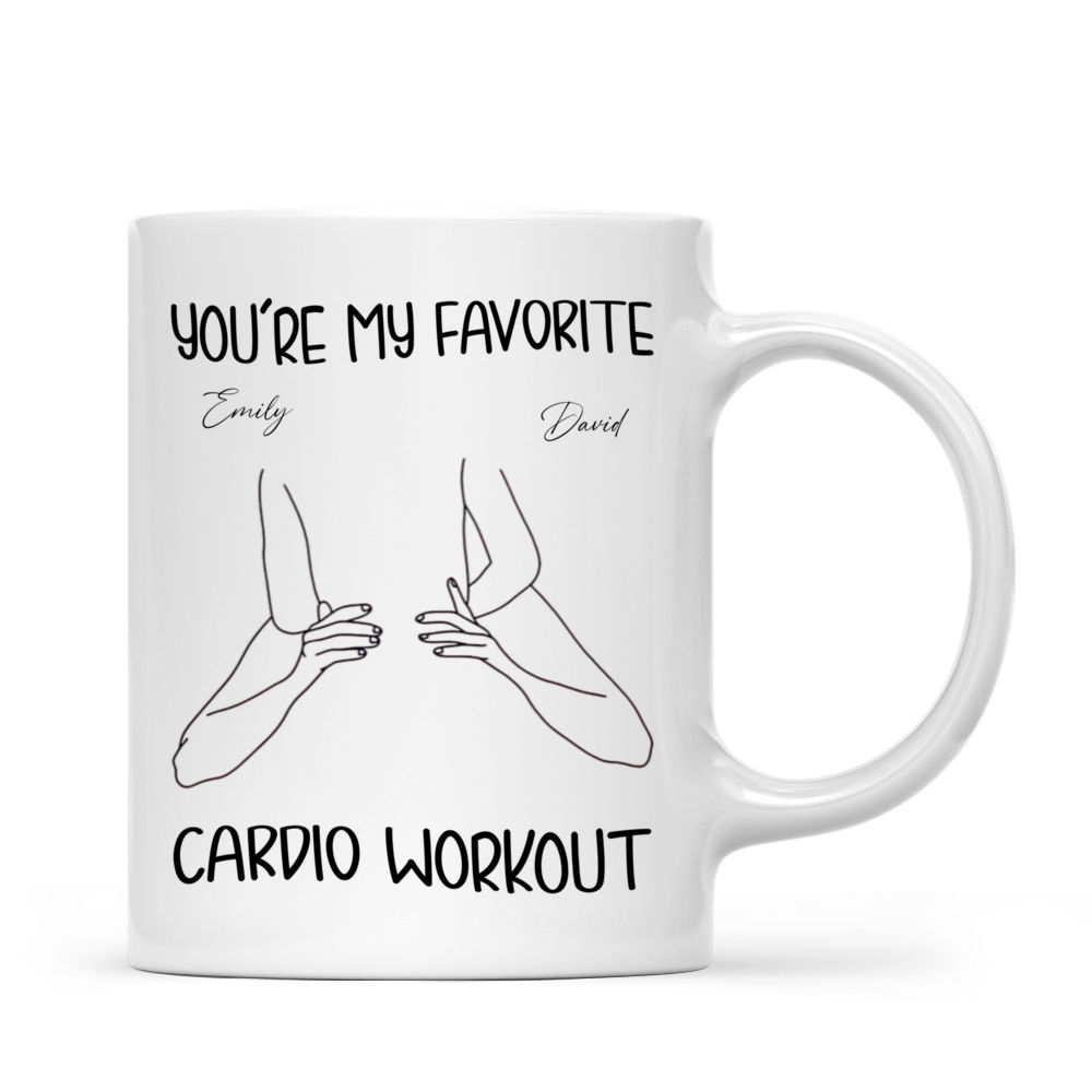 Personalized Mug - Funny Valentine's Day Gifts - You're My Favorite Cardio Workout -  Gift For Her/Him, Couple Gifts, Valentine Mug, Couple Mug_1