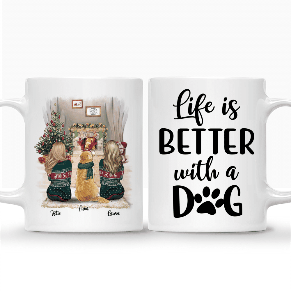 Personalized Xmas Mug - Life Is Better With A Dog_3