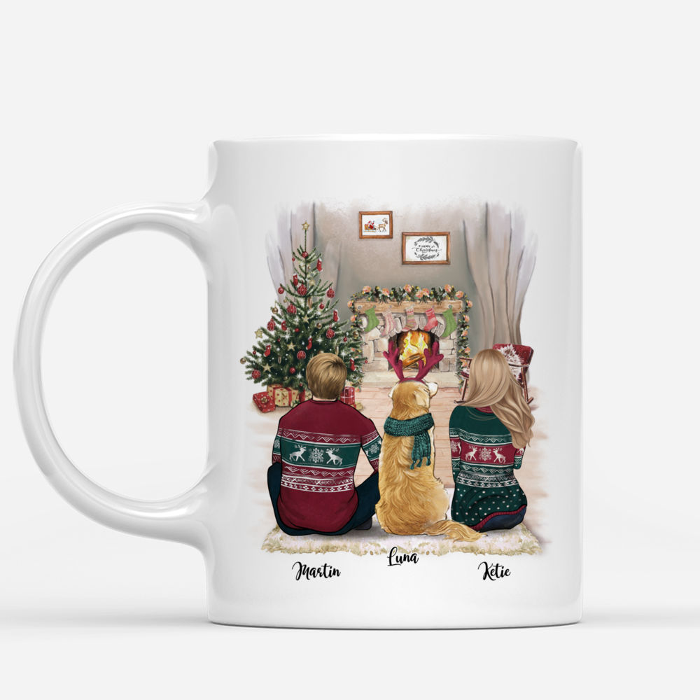 Personalized Couple Christmas Mug - Life Is Better With A Dog Ver 2_1