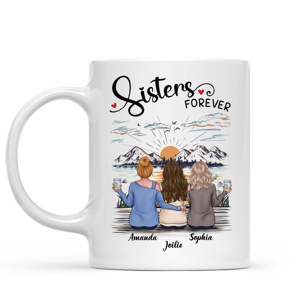 Sisters Friends Mug - Sisters forever - Best  Gift for Sisters - Personalized Mug_1