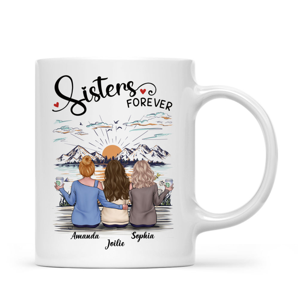 Personalized Mug - Sisters Friends Mug - Sisters forever - Best  Gift for Sisters_2