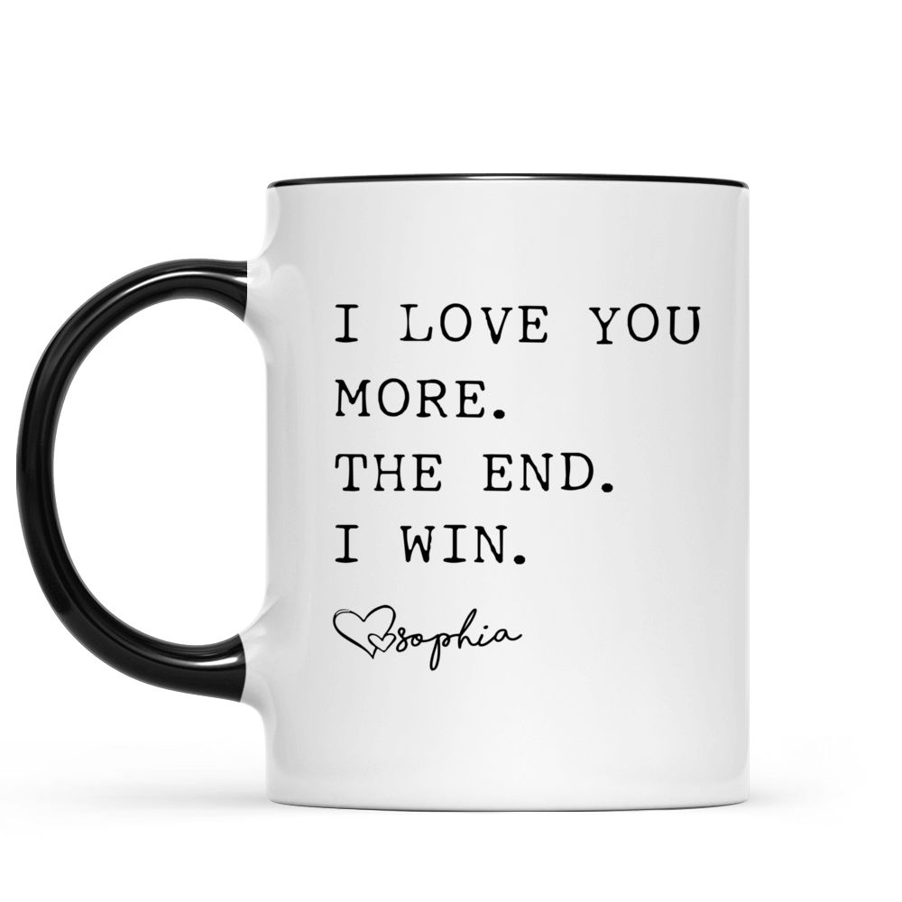 Customized Mom Gifts I Love You More The End I Win Love Personalized N –  BackyardPeaks