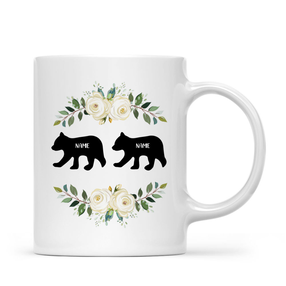 Mama Bear, Papa Bear” Custom Couples Coffee Mugs