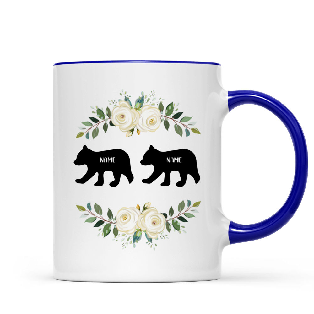 3D Bear Mug , Mama Bear with Cubs, 11 & 15 Oz Mug