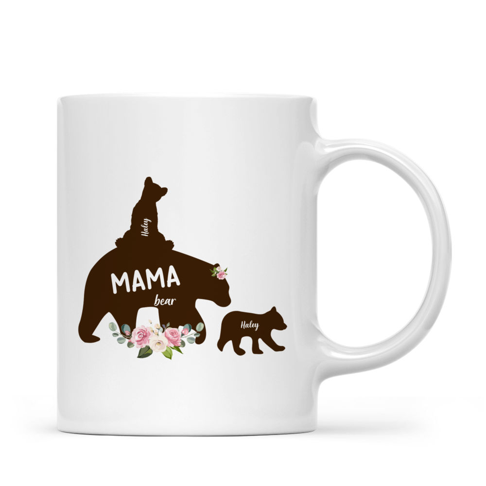 Set of 2 Native Wild Koala Bear Mother With Joey Ceramic Coffee Cup Mugs  16oz 