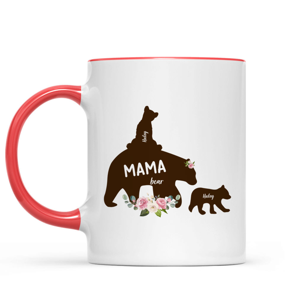 Mama Bear Mug Mama Bear With Cubs Coffee Mug Personalized Bear Family Mug  Custom Mom Mug Mom Coffee Mug Mama Mug With Name 