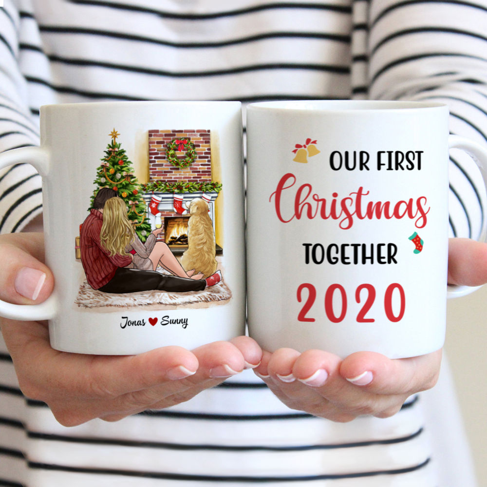 Personalized Coffee Mugs, Our First Xmas Mug, Customized Hot Cold