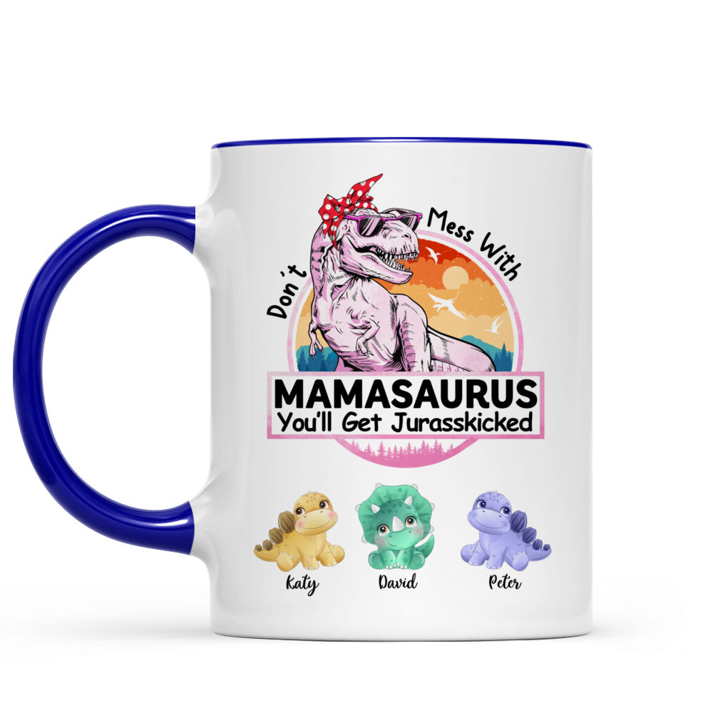 Gossby Personalized DADASAURUS Mug (1 Kids) - Best Coffee Dad Gift from  Daughter, Son with Dinosaur …See more Gossby Personalized DADASAURUS Mug (1