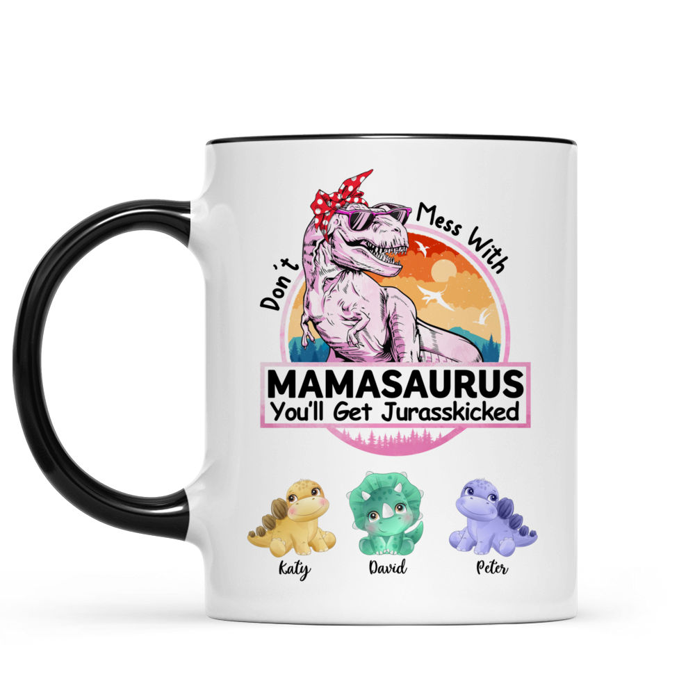 Mamasaurus Jurasskicked Mug dinosaur Gift That Changes Color Mug Cheap  Retro Ceramic Cups - AliExpress