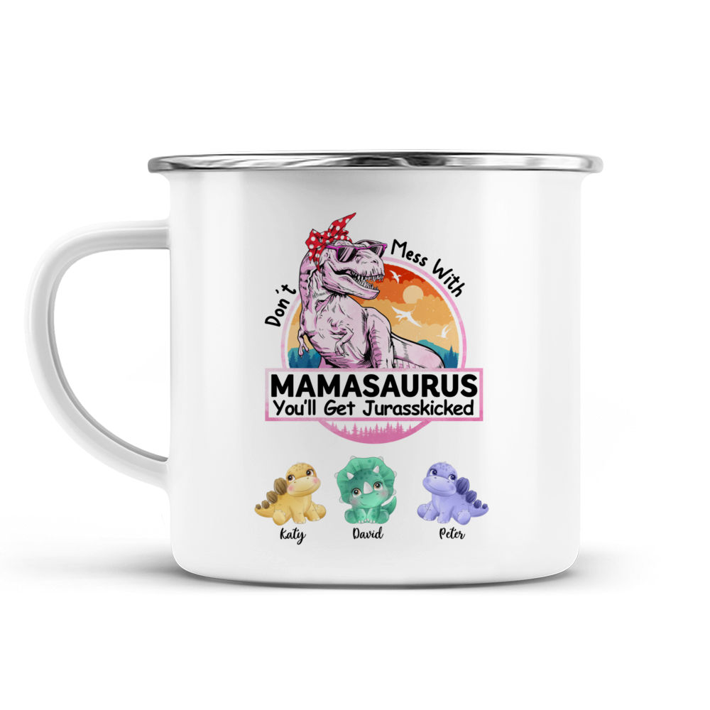 Gift For Mom Don't Mess With Mamasaurus Mug - Vista Stars - Personalized  gifts for the loved ones