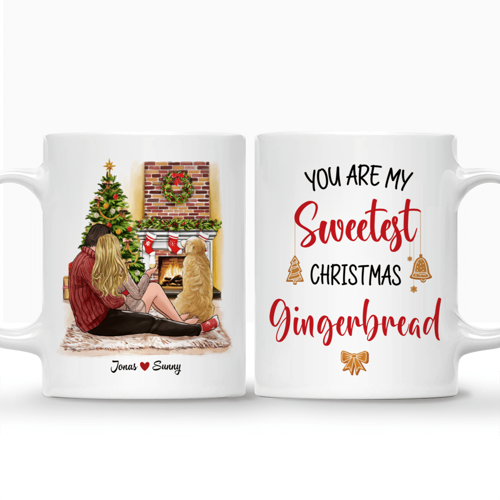 Gingerbread Cookie Personalized Christmas Mugs