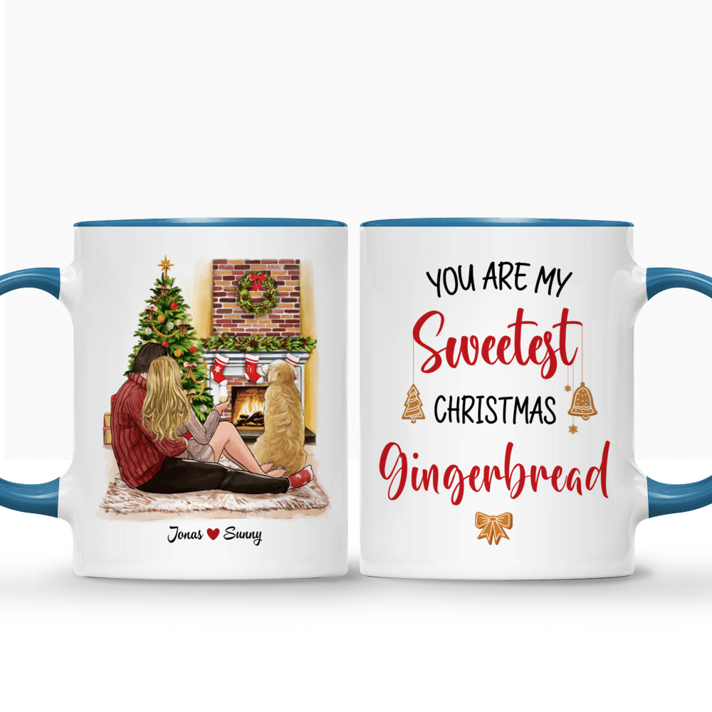 Gingerbread Cookie Personalized Christmas Mugs