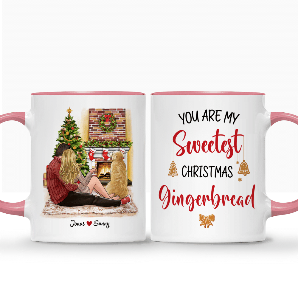 Gingerbread Cookie Personalized Christmas Mugs