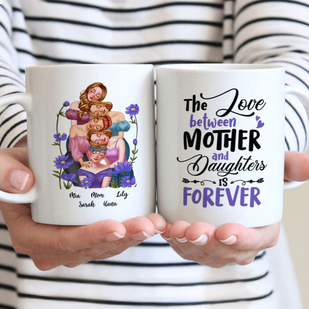 Personalized Mug - Mother and Daughter - The Love Between Mother and Daughters is Forever (37528)