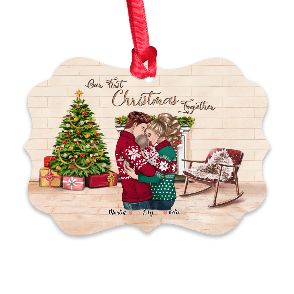 Personalized Ornament - Family Christmas - Our First Christmas Together