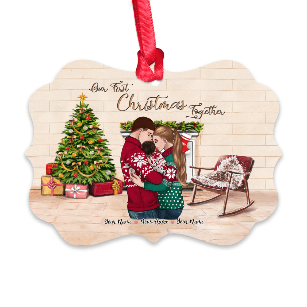 Personalized Ornament - Family Christmas - Our First Christmas Together_1