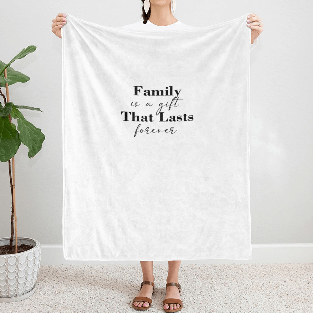 Photo Blanket - Mother's Day 2024 - Family is a gift that lasts forever - Personalized Photo Blanket_1