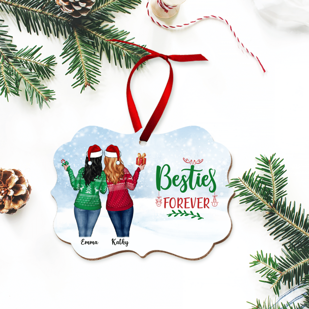 Personalized Ornaments - Christmas Girl - Besties Forever_5