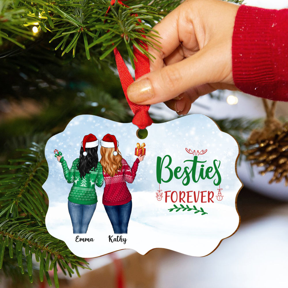 Personalized Ornaments - Christmas Girl - Besties Forever_6