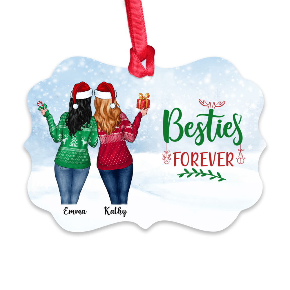 Personalized Ornaments - Christmas Girl - Besties Forever_1