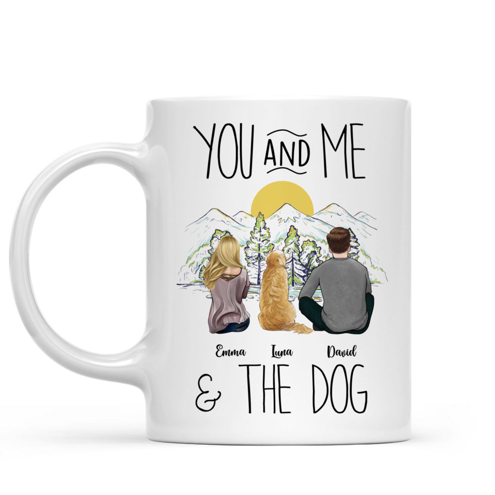 Personalized Mug - Custom Mug - Dog Lovers - You And Me & The Dog (37699)_1