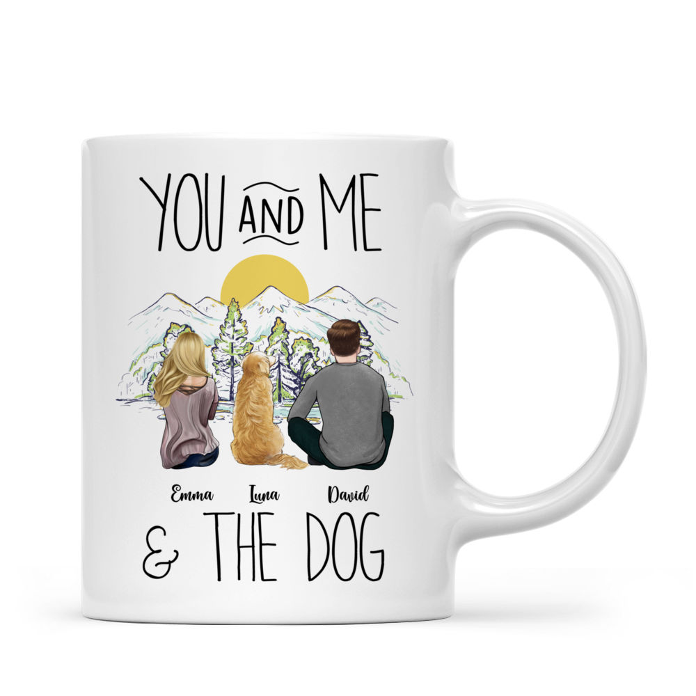 Personalized Mug - Custom Mug - Dog Lovers - You And Me & The Dog (37699)_2