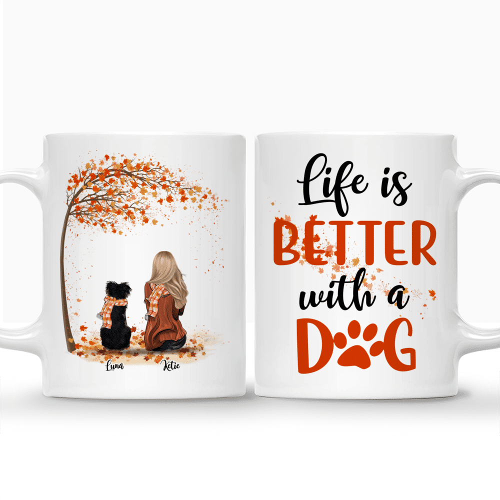Dog Lover Gift - Life Is Better With A Dog - Gifts For Women, Mother's Day, Birthday, Christmas Gift