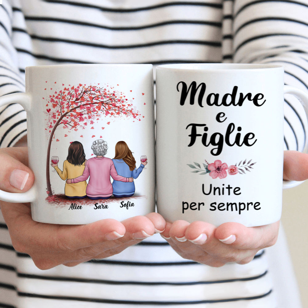 Personalized Mug - Tazza Personalizzata - Festa della mamma - Madre e  figlie unite per sempre - Italia