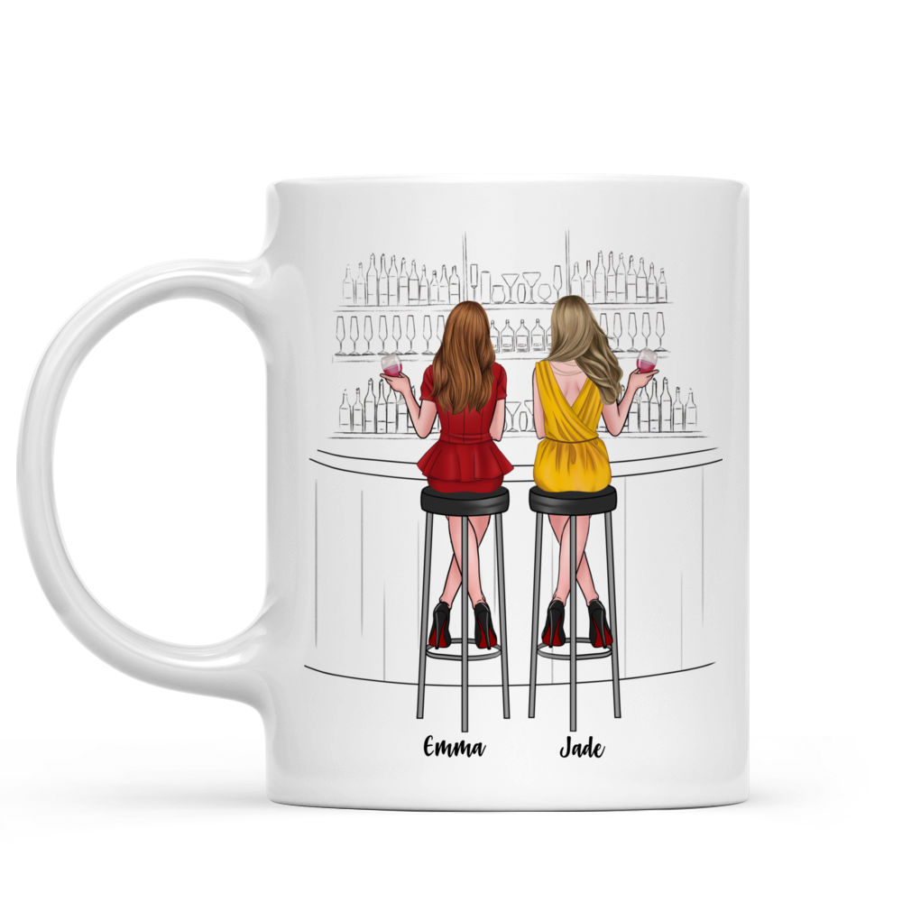 Personalized Mug - Mug Personnalisé - Cadeaux Meilleure Amie - Les gueules de bois sont Temporaires mais les histoires d'ivresse Sont éternelles - French_1