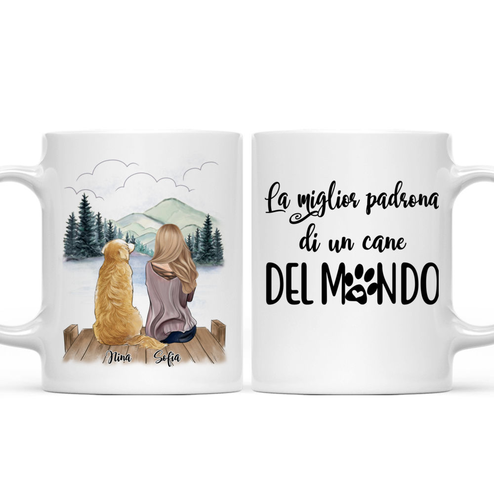 Personalized Mug - Tazza Personalizzata - Ragazza e cani - La miglior padrona di un cane del mondo - Italia_3