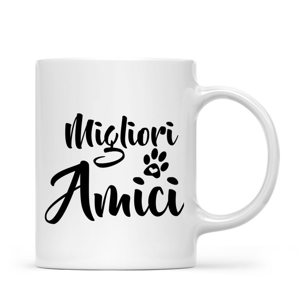 Personalized Mug - Tazza Personalizzata - Ragazza e cani - Migliori amici - Italia_2