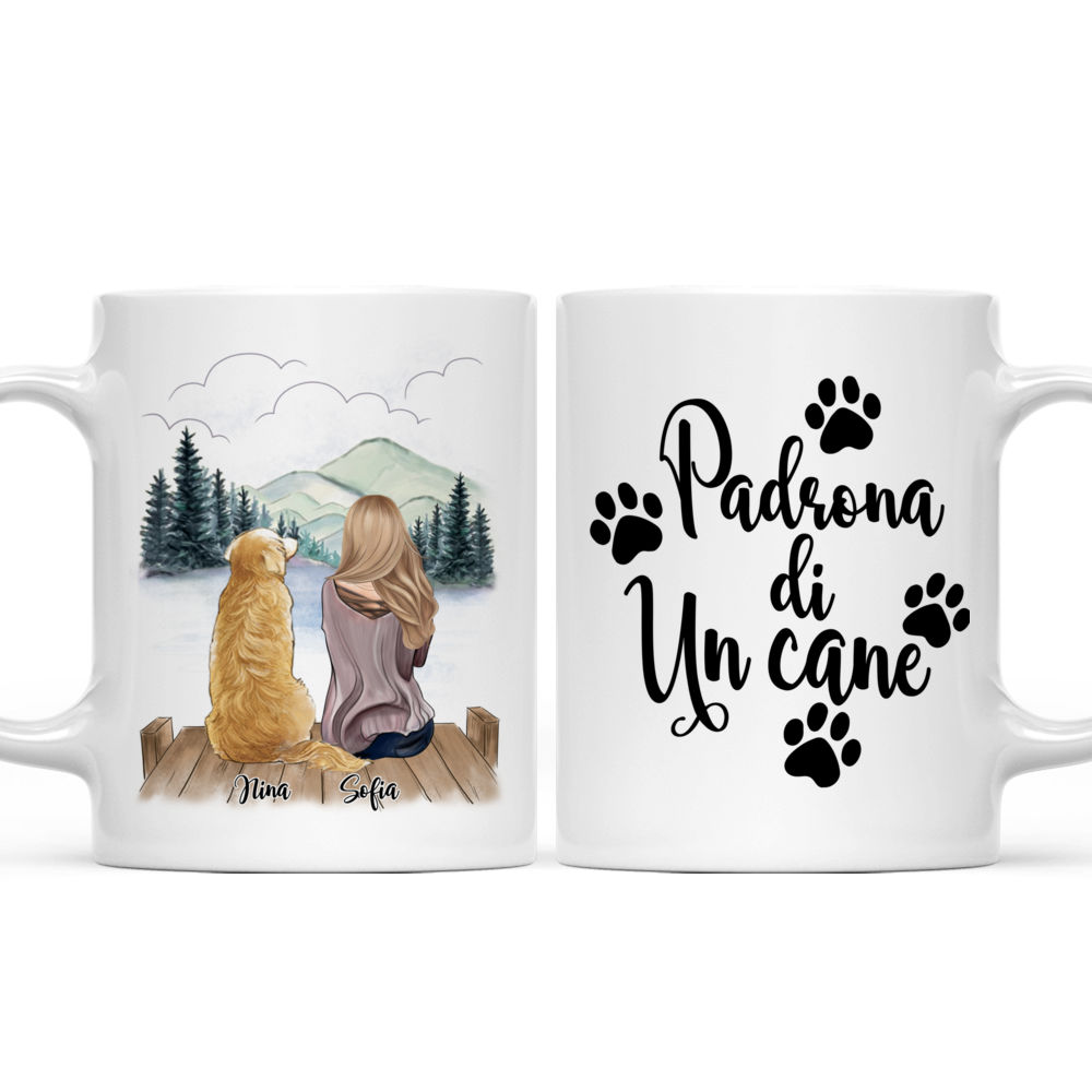 Personalized Mug - Tazza Personalizzata - Ragazza e cani - Padrona di un cane - Italia_3