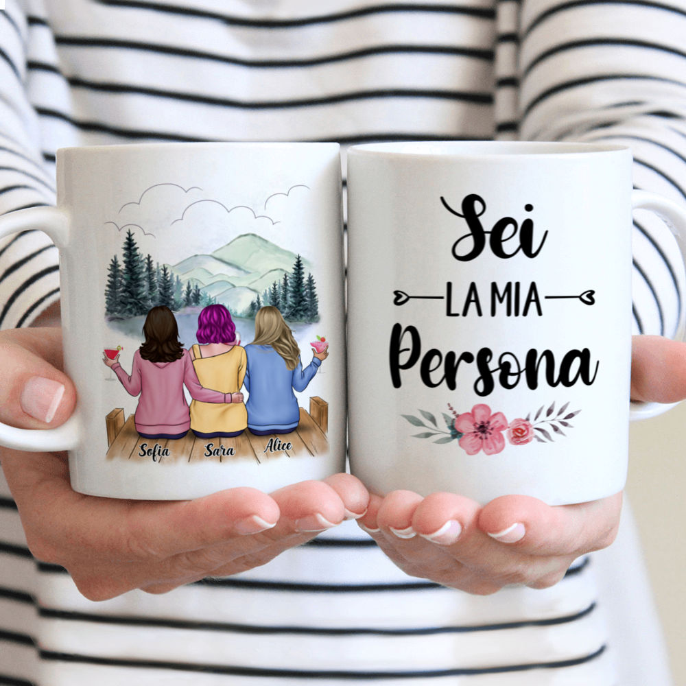 Personalized Mug - Tazza Personalizzata - Regali per i migliori amici - Sei la mia persona - Italia