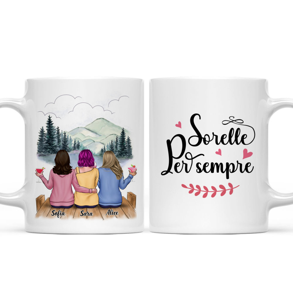 Personalized Mug - Tazza Personalizzata - Regali per i migliori amici - Sorelle per sempre - Italia_3