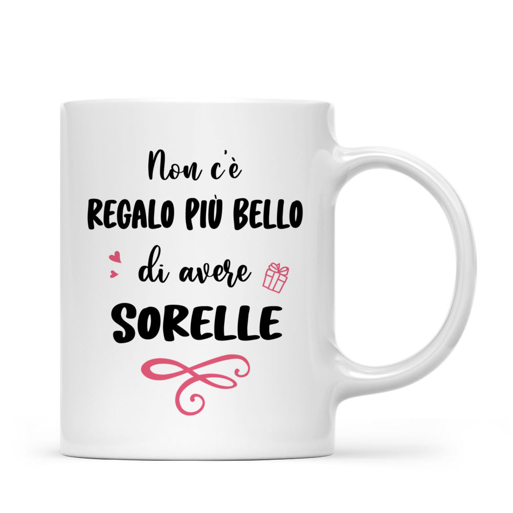 Personalized Mug - Tazza Personalizzata - Fino a 7 ragazze - Non c'è regalo più bello di avere sorelle - Italia_2