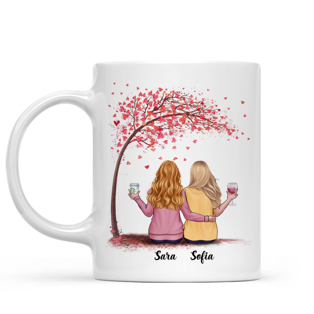 Tazza Personalizzata - Regali per sorelle - Albero dell'amore - Combatterei contro   un orso per te,  sorella  non un grizzly, o un orso bruno o un panda. Ma forse come un orsetto? Combatterei uno di quei disgraziati per te. - Italia - Personalized Mug_1