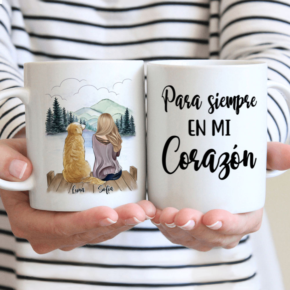 Personalized Mug - Tazas Personalizadas - Para siempre en mi corazón - Regalos Personalizados - Spanish