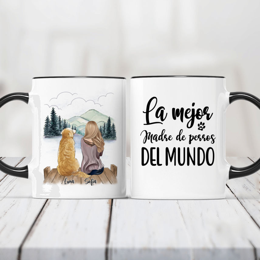 Personalized Mug - Tazas Personalizadas - La mejor madre de perros del  mundo - Regalos Personalizados - Spanish