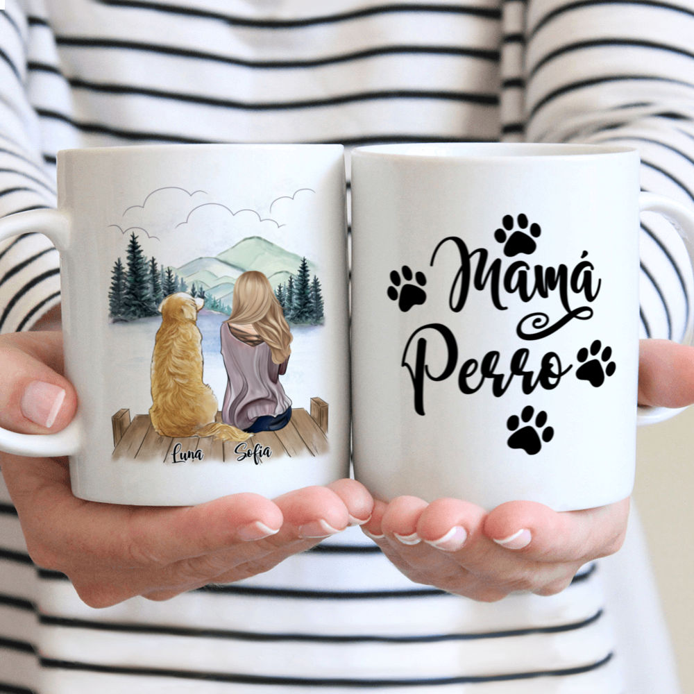 Personalized Mug - Tazas Personalizadas - Mamá Perro - Regalos Personalizados - Spanish