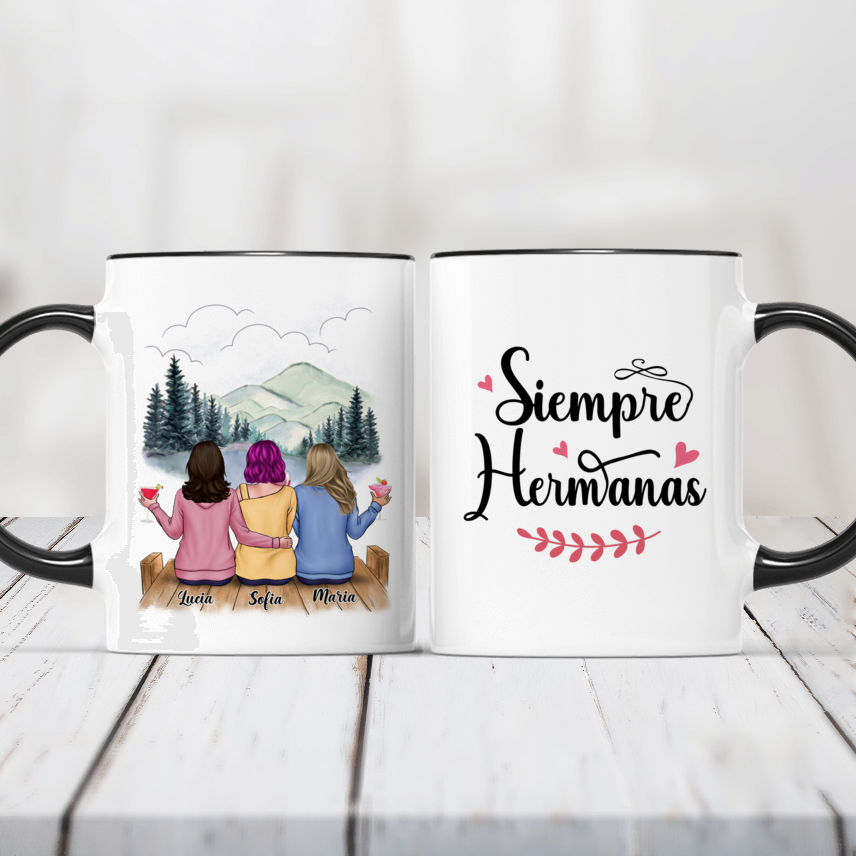 Personalized Mug - Tazas Personalizadas - Siempre Hermanas - Regalos  Personalizados - Spanish