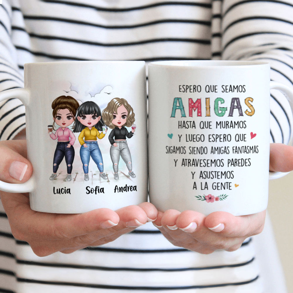 Personalized Mug - Tazas Personalizadas - Spero Que Seamos Amigas Hasta Que  Muramos - Regalos Personalizados - Spanish