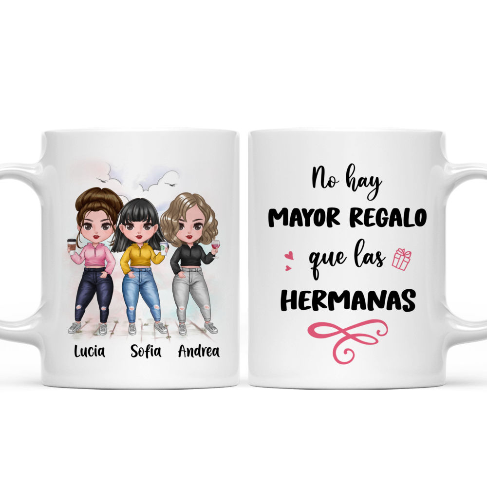 Personalized Mug - Tazas Personalizadas - No hay mayor regalo que las hermanas - Regalos Personalizados - Spanish_3